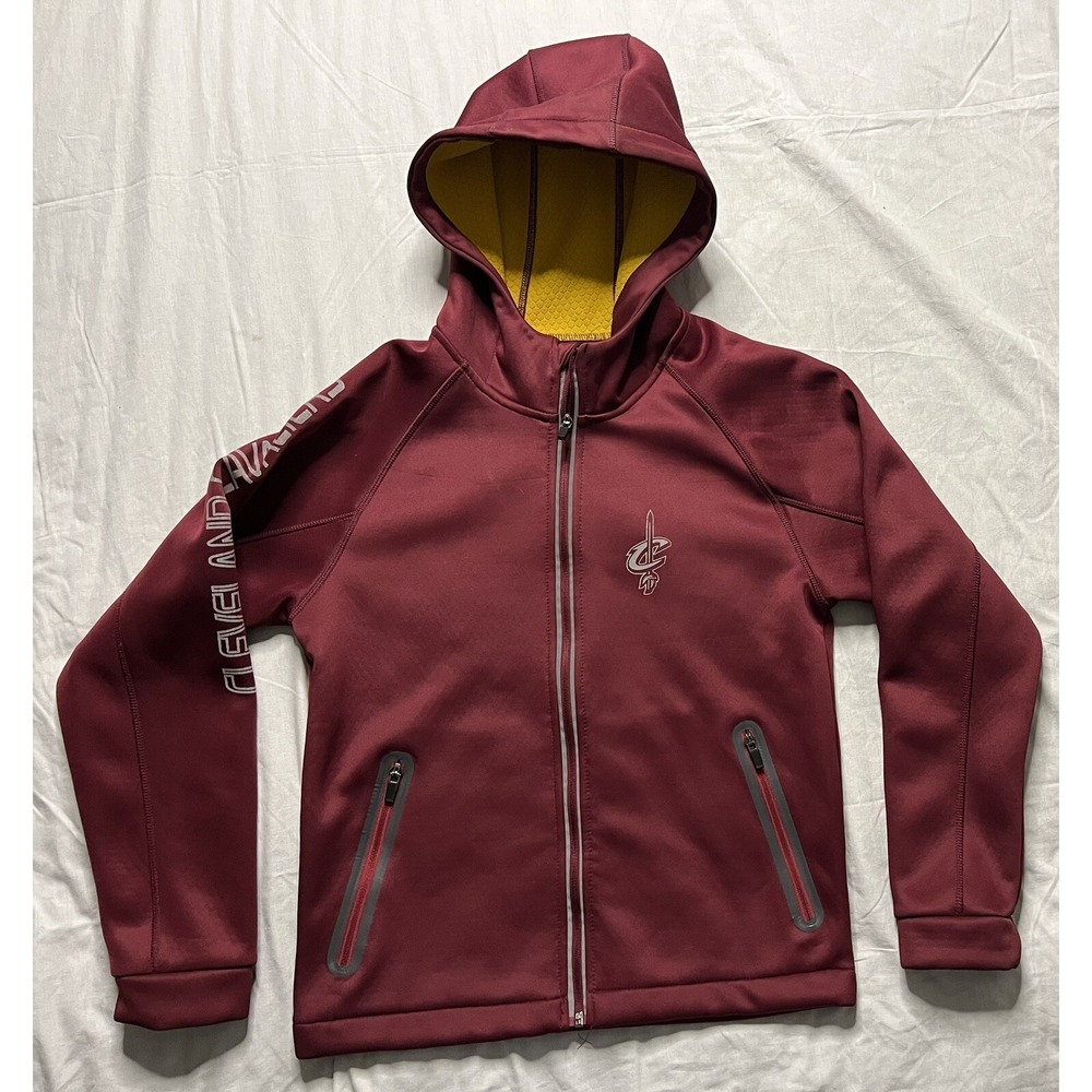 GIII Sports Cleveland Cavaliers Hoodie Jacket Child's Small 8-10 Red Carl Banks
